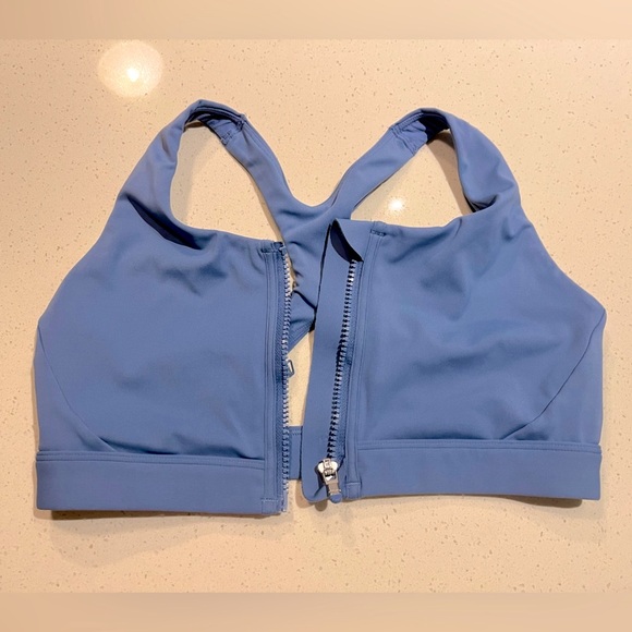 Athleta | Ultimate Zip Front Bra D-DD in Cottage Blue Size M - Picture 4 of 5